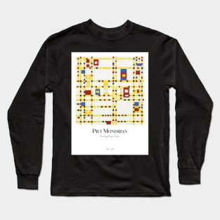 Broadway Boogie Woogie By Mondrian Long Sleeve T-Shirt